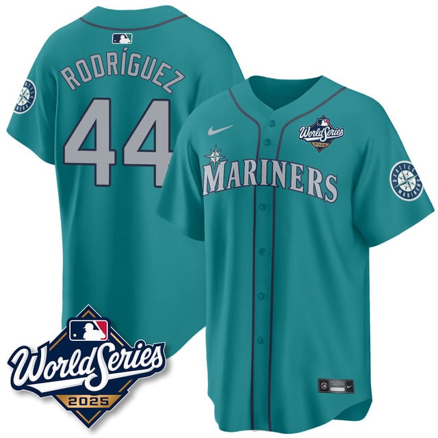 Seattle Mariners 2025 World Series Jersey - All Stitched Julio Rodríguez   - 44