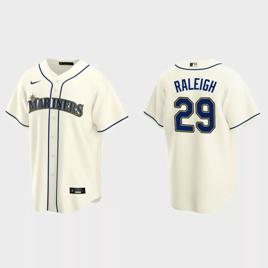 Seattle Mariners Cal Raleigh Replica Alternate Jersey – Cream