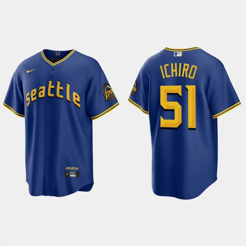 Seattle Mariners Ichiro Suzuki 2023 City Connect Replica Jersey – Royal