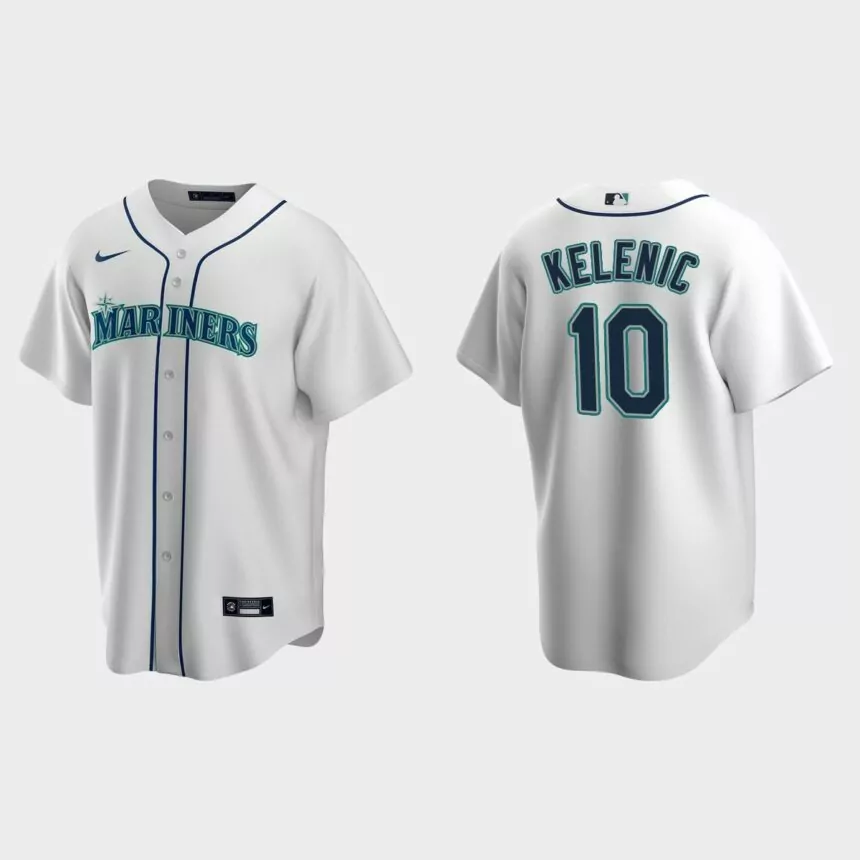 Seattle Mariners Jarred Kelenic Replica Home Jersey – White