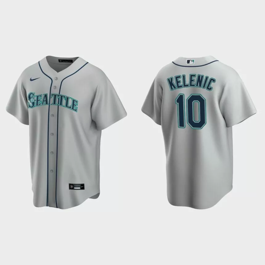 Seattle Mariners Jarred Kelenic Replica Road Jersey – Gray