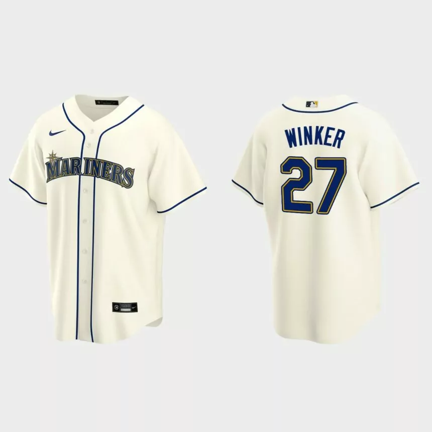 Seattle Mariners Jesse Winker Replica Alternate Jersey – Cream