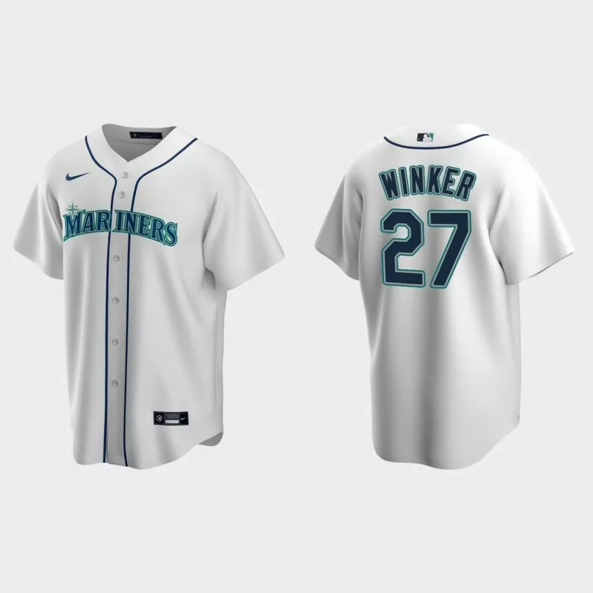 Seattle Mariners Jesse Winker Replica Home Jersey – White