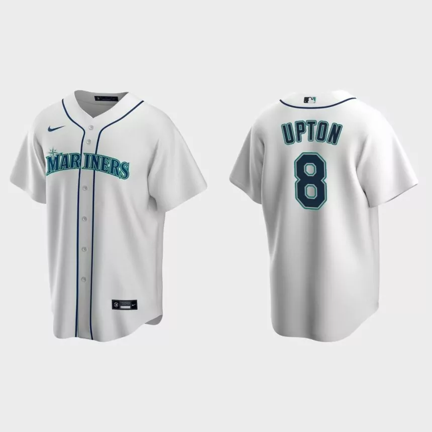 Seattle Mariners Justin Upton Replica Home Jersey – White