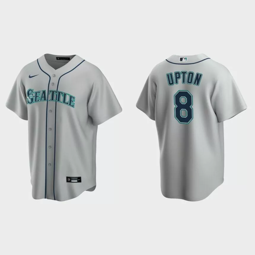 Seattle Mariners Justin Upton Replica Road Jersey – Gray