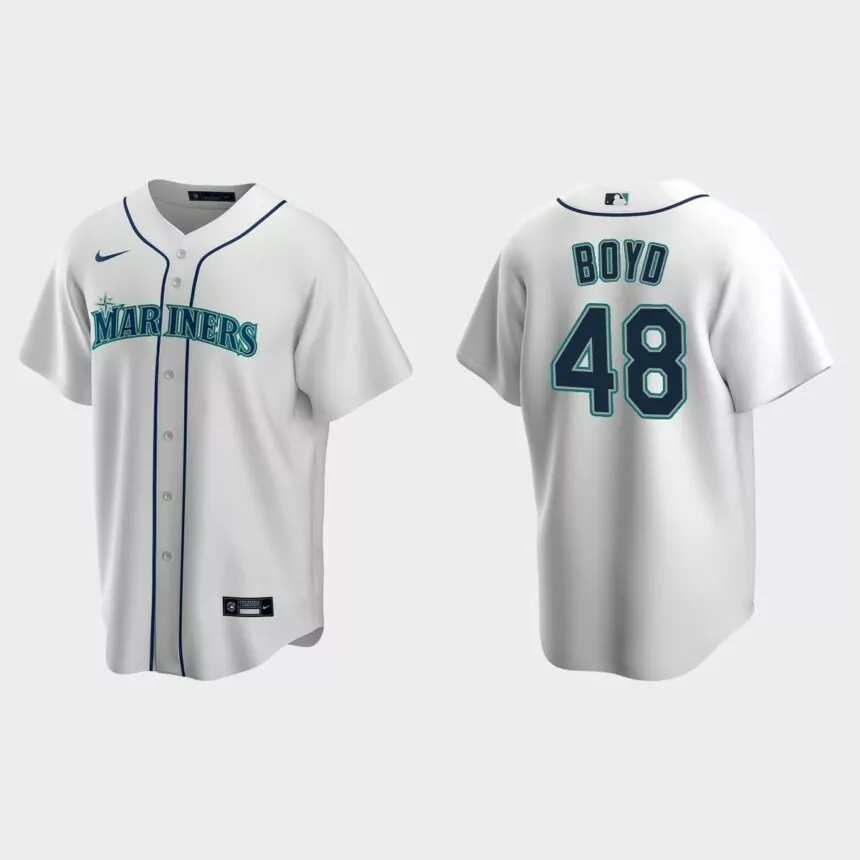 Seattle Mariners Matthew Boyd Replica Home Jersey – White