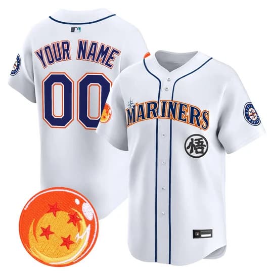 Seattle Mariners x Dragon Ball Vapor Premier Limited Custom Jersey - All    Stitched