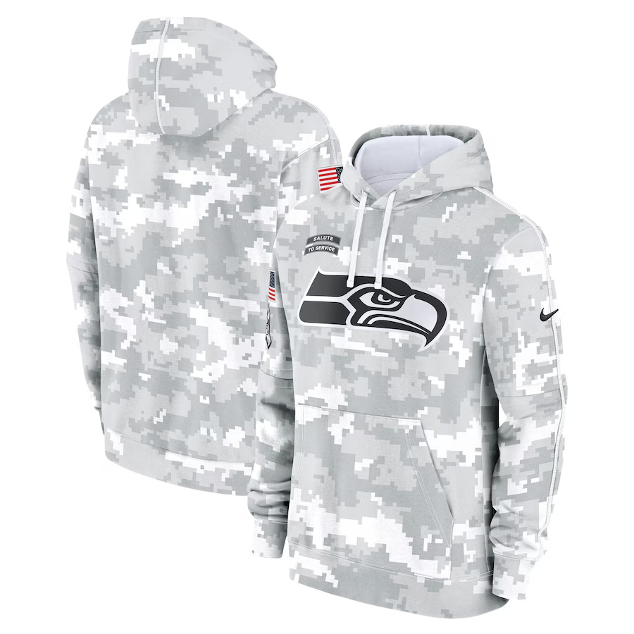 Seattle Seahawks  2025 Salute to Service Limited Football Stitched hoodie   Jersey