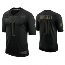 Seattle Seahawks #11 Phillip Dorsett Black 2020 Salute to Service Limited Jersey