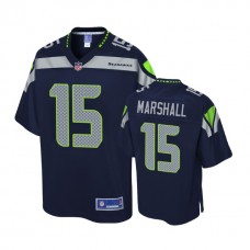 Seattle Seahawks #15 Brandon Marshall Navy Pro Line Player Jersey