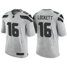 Seattle Seahawks #16 Tyler Lockett 2016 Gridiron Gray II Limited Jersey