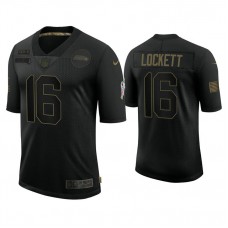 Seattle Seahawks #16 Tyler Lockett Black 2020 Salute to Service Limited Jersey