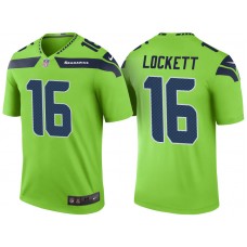 Seattle Seahawks #16 Tyler Lockett Green Color Rush Legend Jersey