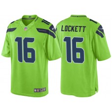Seattle Seahawks #16 Tyler Lockett Green Color Rush Limited Jersey