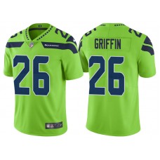 Seattle Seahawks #26 Shaquill Griffin Neon Green Vapor Untouchable Color Rush Limited Jersey