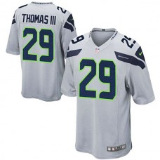 Seattle Seahawks #29 Earl Thomas Gray Alternate Game Jersey