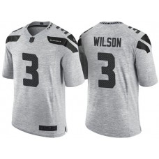 Seattle Seahawks #3 Russell Wilson 2016 Gridiron Gray II Limited Jersey