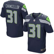 Seattle Seahawks #31 Kam Chancellor College Navy Elite Jersey