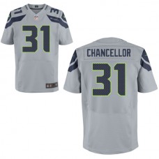 Seattle Seahawks #31 Kam Chancellor Gray Elite Jersey