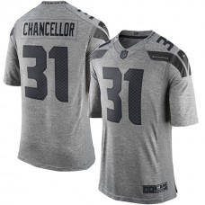 Seattle Seahawks #31 Kam Chancellor Gridiron Gray Limited Jersey