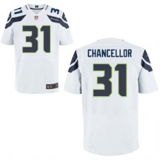Seattle Seahawks #31 Kam Chancellor White Elite Jersey