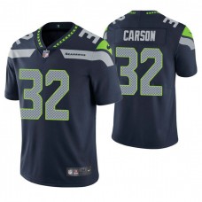 Seattle Seahawks #32 Chris Carson Navy Vapor Untouchable Limited Jersey