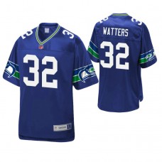 Seattle Seahawks #32 Ricky Watters Royal Pro Line Retired Player Jersey