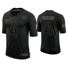 Seattle Seahawks #4 Michael Dickson Black 2020 Salute to Service Limited Jersey
