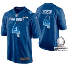Seattle Seahawks #4 Michael Dickson Royal Game Jersey 2019 Pro Bowl NFC