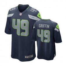 Seattle Seahawks #49 Shaquem Griffin Navy 2018 Draft Pick Game Jersey