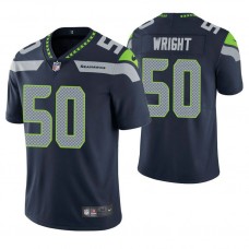 Seattle Seahawks #50 K. J. Wright Navy Vapor Untouchable Limited Jersey