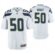 Seattle Seahawks #50 K. J. Wright White Game Jersey