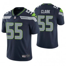 Seattle Seahawks #55 Frank Clark Navy Vapor Untouchable Limited Jersey