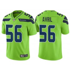 Seattle Seahawks #56 Cliff Avril Neon Green Vapor Untouchable Color Rush Limited Jersey