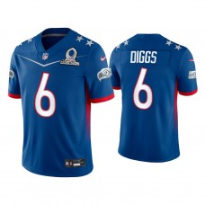 Seattle Seahawks #6 Quandre Diggs Royal Game 2022 NFC Pro Bowl Jersey