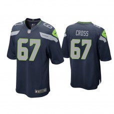 Seattle Seahawks #67 Charles Cross College Navy Game 2022 NFL Draft Jersey