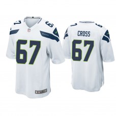 Seattle Seahawks #67 Charles Cross White Game 2022 NFL Draft Jersey