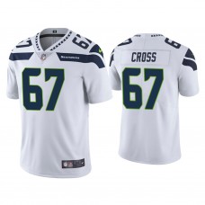 Seattle Seahawks #67 Charles Cross White Vapor Limited 2022 NFL Draft Jersey