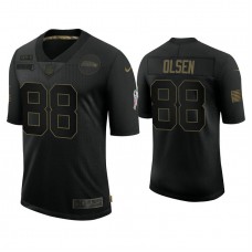 Seattle Seahawks #88 Greg Olsen Black 2020 Salute to Service Limited Jersey
