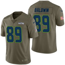 Seattle Seahawks #89 Doug Baldwin Olive 2017 Salute to Service Limited Jersey