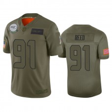 Seattle Seahawks #91 Jarran Reed Camo 2019 Salute to Service Limited Jersey