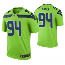 Seattle Seahawks #94 Rasheem Green Green Color Rush Legend Jersey