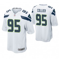 Seattle Seahawks #95 L.J. Collier 2019 NFL Draft White Game Jersey