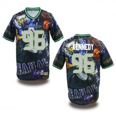 Seattle Seahawks #96 Cortez Kennedy Fanatical Fashion Jersey