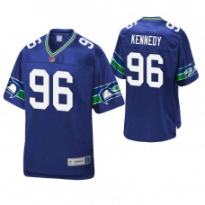 Seattle Seahawks #96 Cortez Kennedy Royal Pro Line Retired Player Jersey