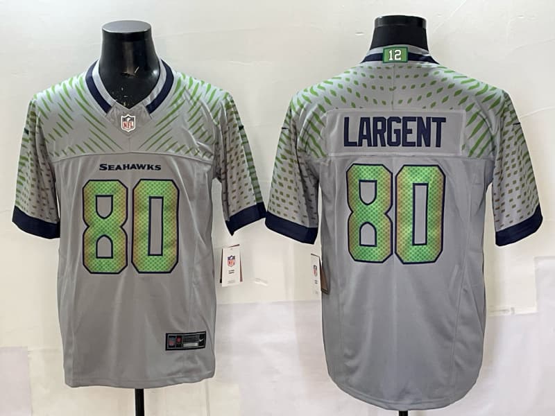Seattle Seahawks  Jersey  - All Stitched 80 LARGENT