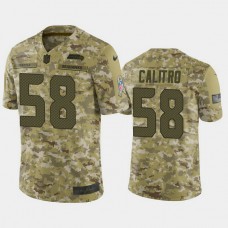 Seattle Seahawks Austin Calitro #58 Camo Jersey 2018 Salute to Service