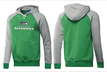 Seattle Seahawks Authentic Logo Pullover Hoodie Green & Grey