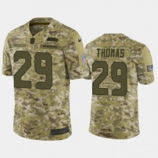 Seattle Seahawks Earl Thomas #29 2018 Salute to Service Limited Camo Jersey