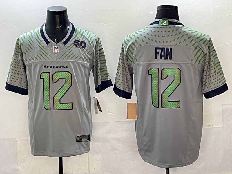 Seattle Seahawks F.U.S.E. Limited Rivalry  Series Jersey - All Stitched Fan - 12